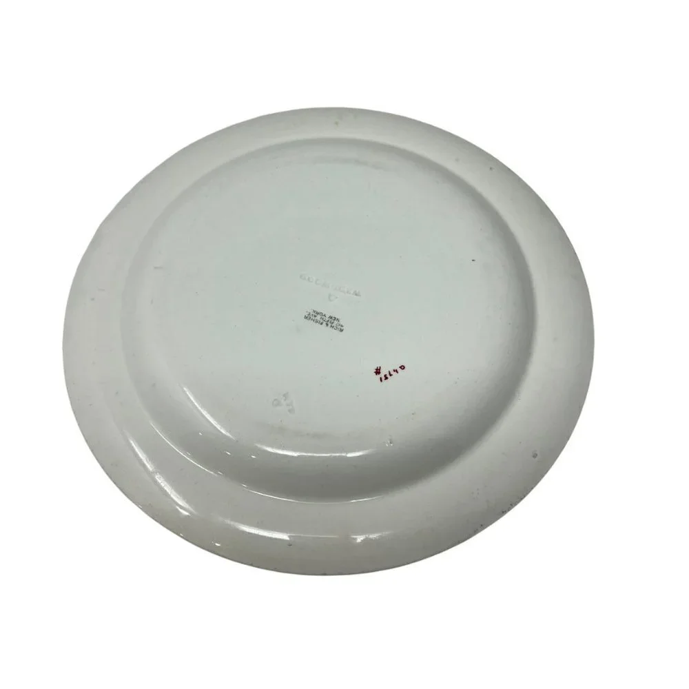 Antique Early‎ 1900s Wedgwood Napoleon Ivy Green Queens Ware Luncheon Plate 9